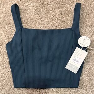 Vuori Navy Ribbed Tank Top